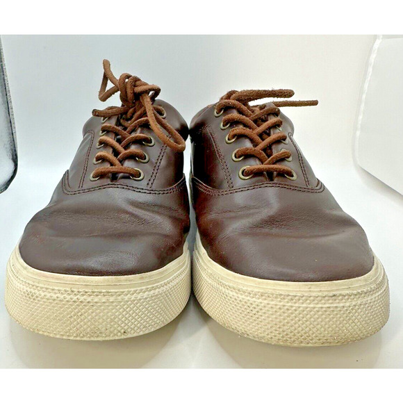 Sperry Sneakers Men’s 7 Leather Brown Top-Sider Plushwave Oxford Casual Walking - Picture 2 of 6